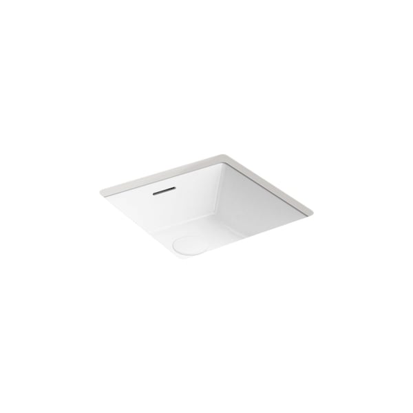 Kohler Brazn Square Undercounter Lavatory White 21056-0 - main